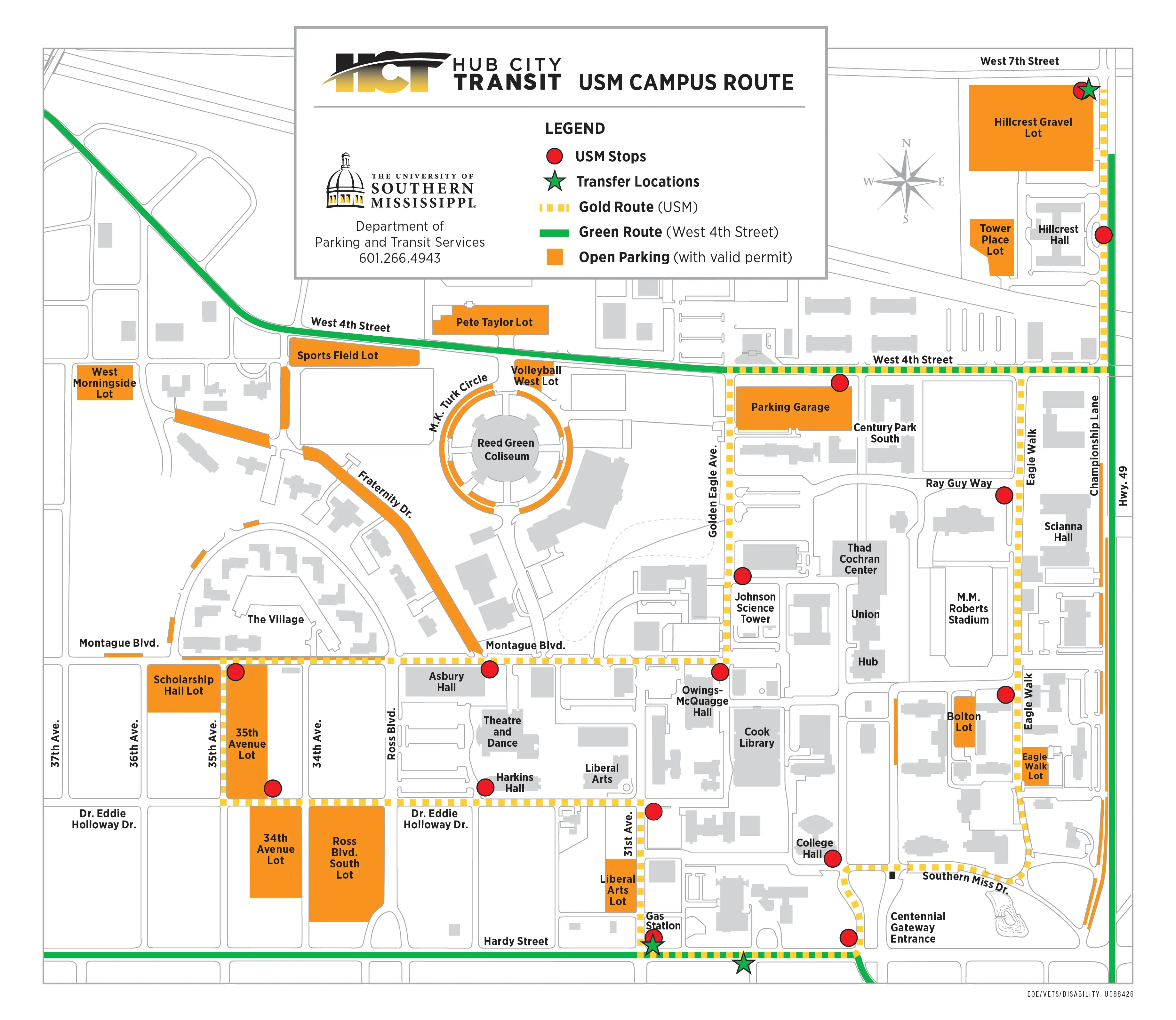Hub City Transit Map