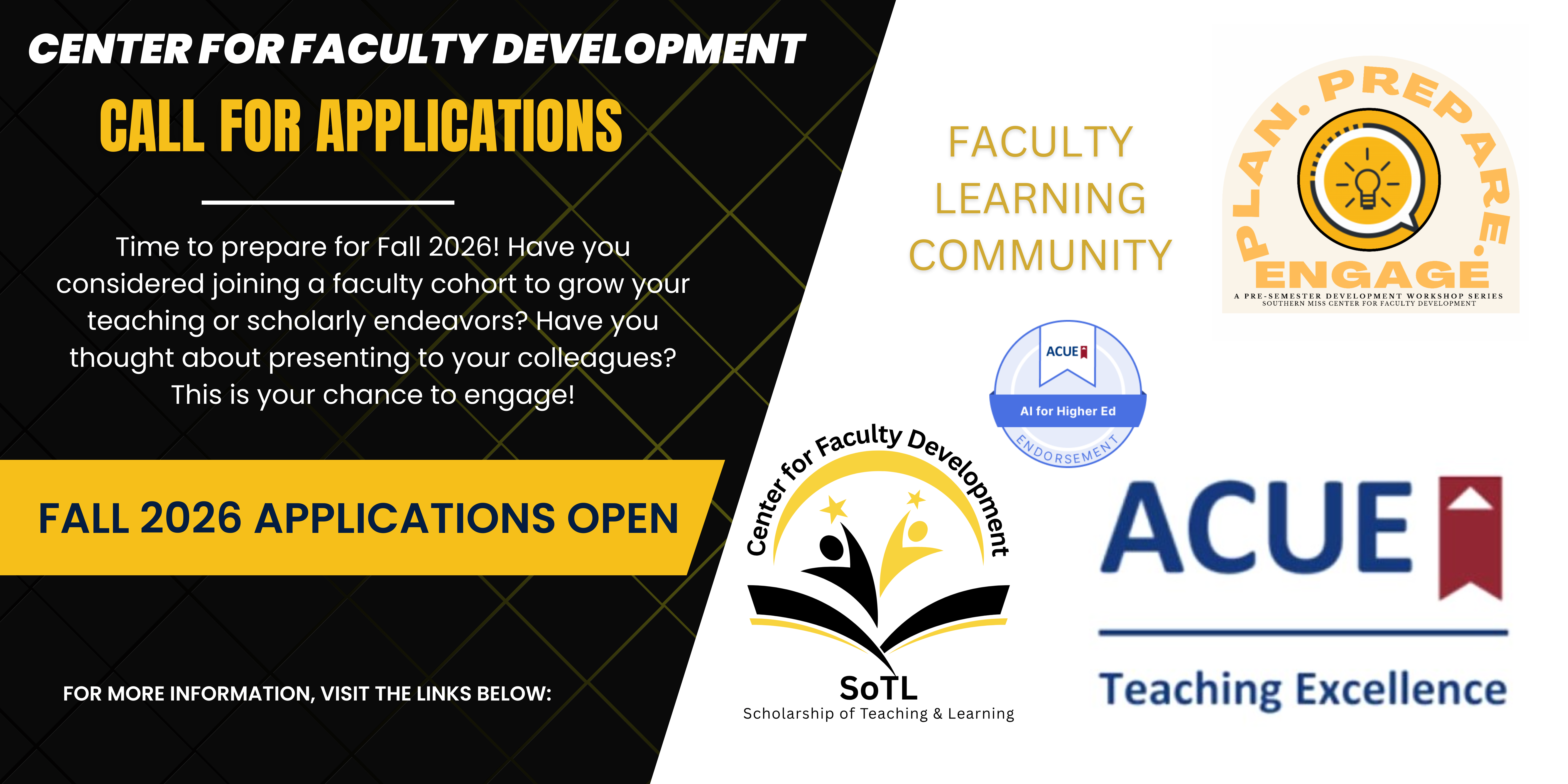 Fall 2026 Applications Open Fall 2026 Applications Open