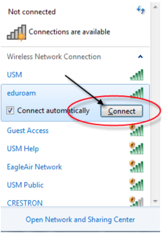 Connect to eduroam