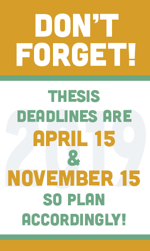 honors thesis deadlines